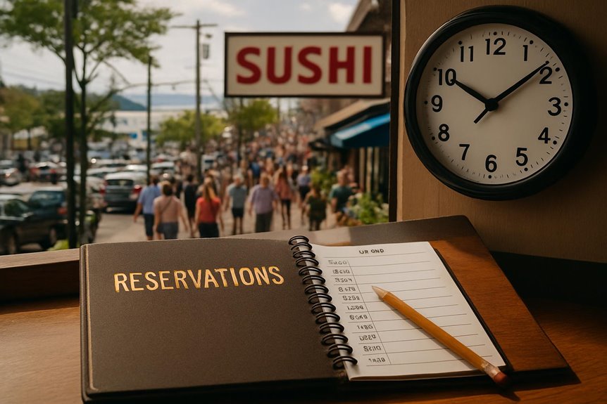 book early for sushi