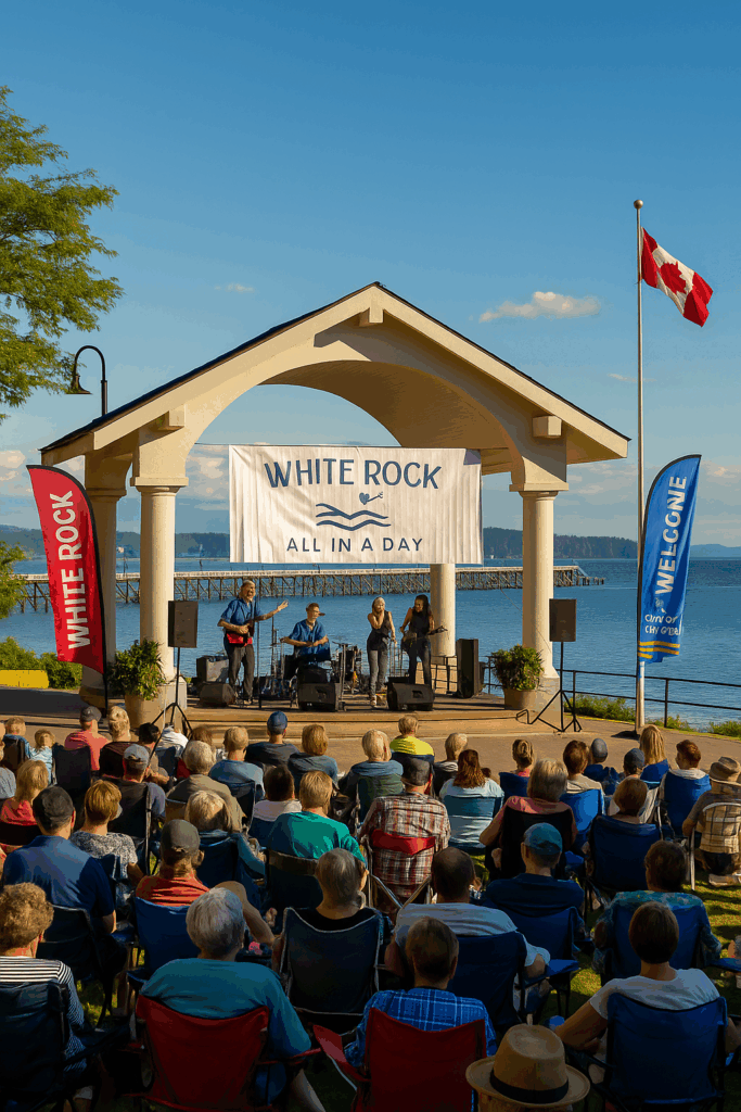 White Rock BC Outdoor Music Event – Seaside Stage & Community Gathering