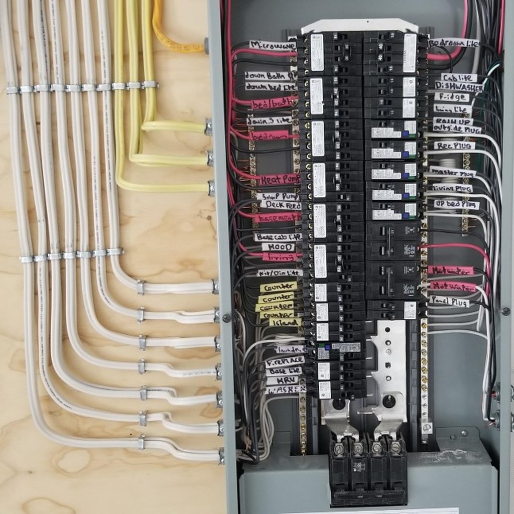 dsc square white rock DSC Electric DSC Electric labelled electrical panel installation