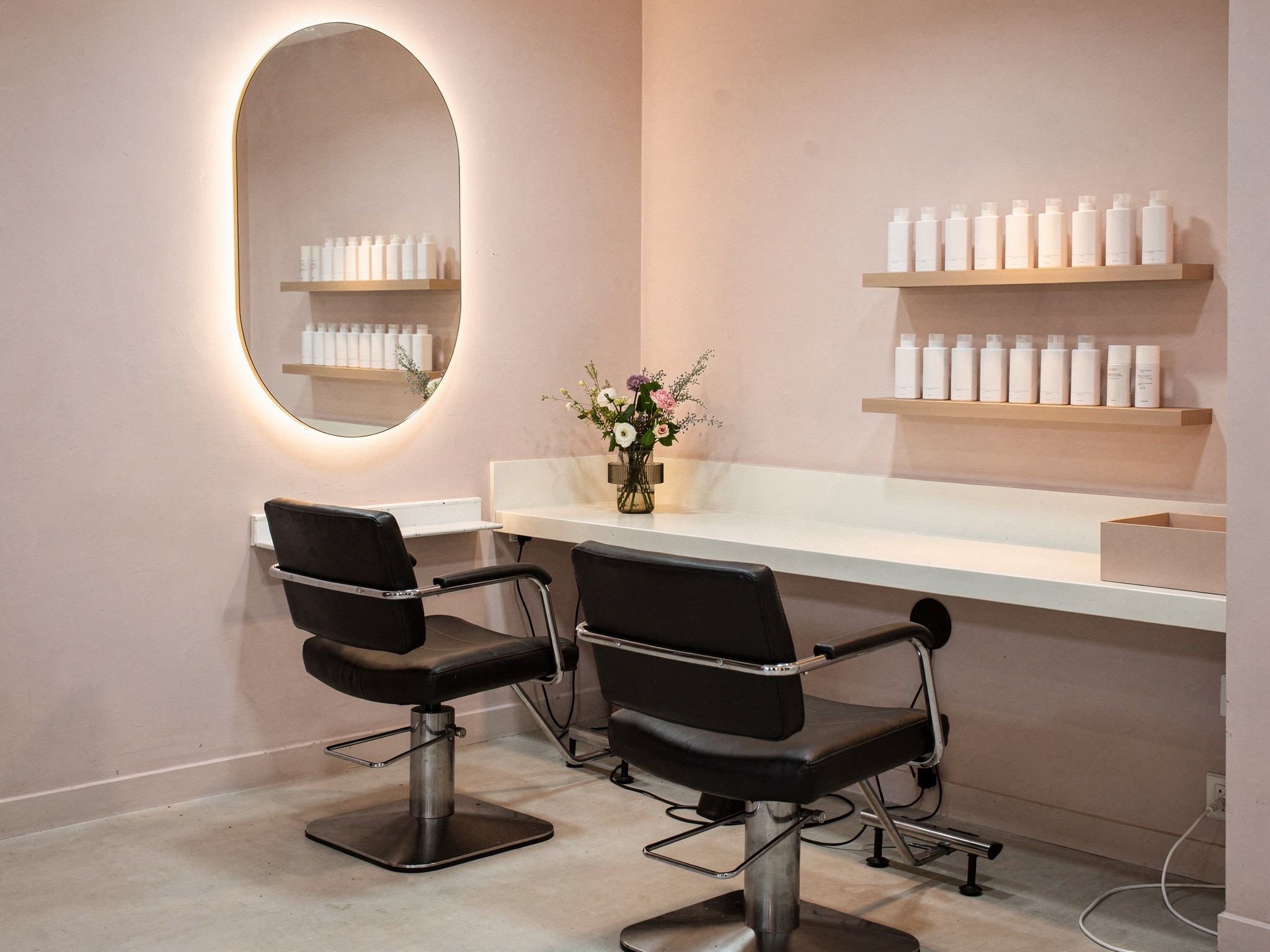 shop5 2 v2 Top Hair Salons in White Rock Honeylush Hair Studio on Thrift Avenue with soft lighting and boutique salon decor