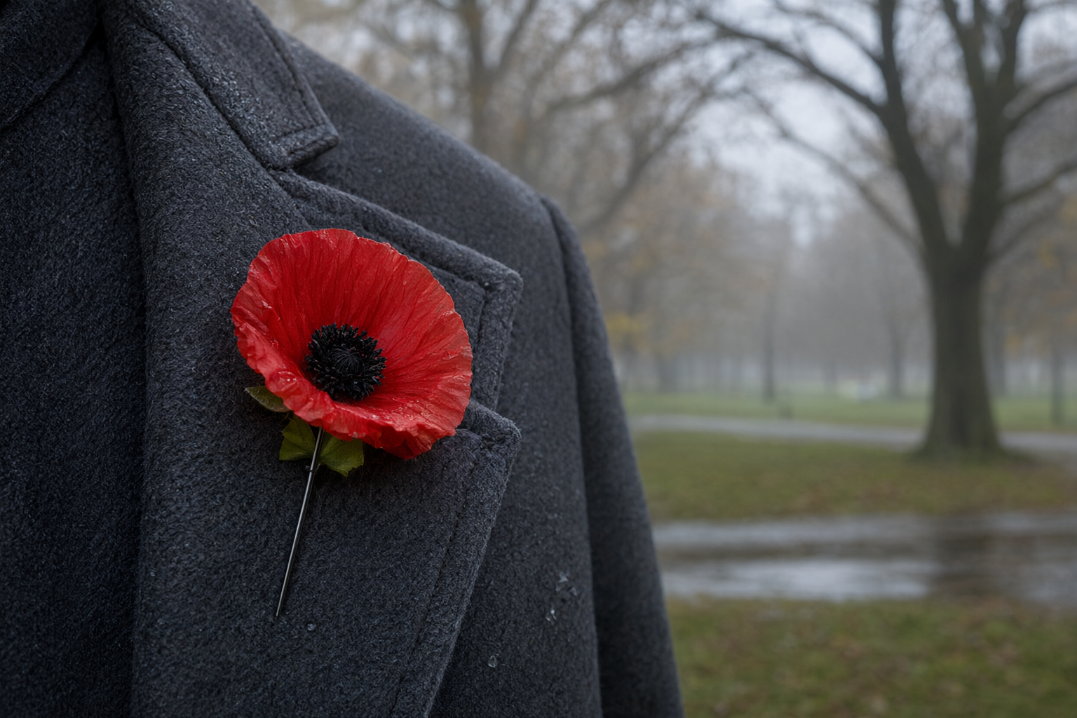 remembrance day white rock sec0 1 Remembrance Day in White Rock 2026: Memorial Park Cenotaph Ceremony A stone monument with wreaths at its base in a quiet park